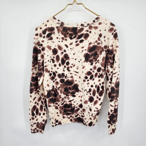 N:Philanthropy Womens Belize Spotted Sweatshirt Brown Cream Size Small NWT - Picture 5 of 6